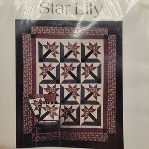 Thimbleberries Star Lily Quilt Pattern Single Pattern